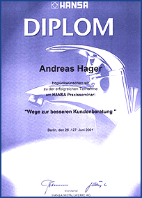 Hansa "Wege zur
besseren Kundenberatung"