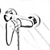f�r Brausewanne - Hansa Einhebel Mischbatterie 